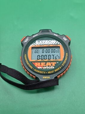 Extech Heat Watch Digital Stopwatch - Black & Orange